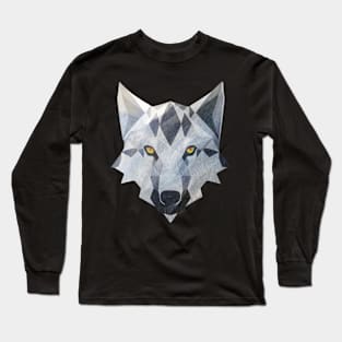 Geometric Wolf Long Sleeve T-Shirt